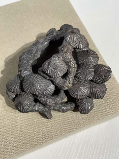 古玩玉器煤晶石雕“筆洗”拍賣，當前價格3700元