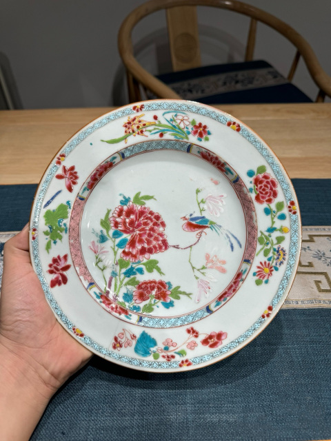 粉彩花樹紋杯 雍正御製 款 金彩 清時代 擺件 中国古玩唐物骨董時代物 A825 粉彩花樹紋杯 雍正御製 款 金彩 清時代 擺件 中国古玩唐物骨董