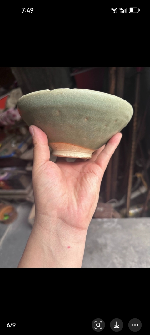 古玩陶瓷鈞窯天藍釉茶盞拍賣,當前價格7999元