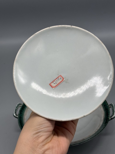 古玩陶瓷晚清細路粉彩纏枝蓮蓋鍋拍賣,當前價格1287元