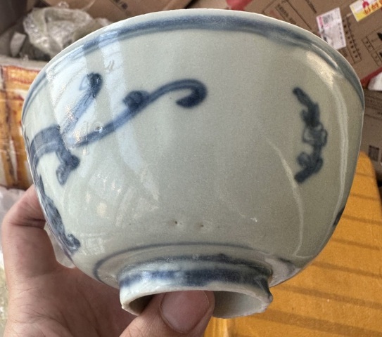 古玩陶瓷青花螭龍紋茶碗,注意品相拍賣,當前價格2500元