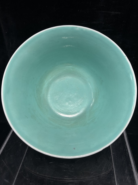 古玩陶瓷民國粉彩山水通景紋大碗拍賣，當前價格6800元