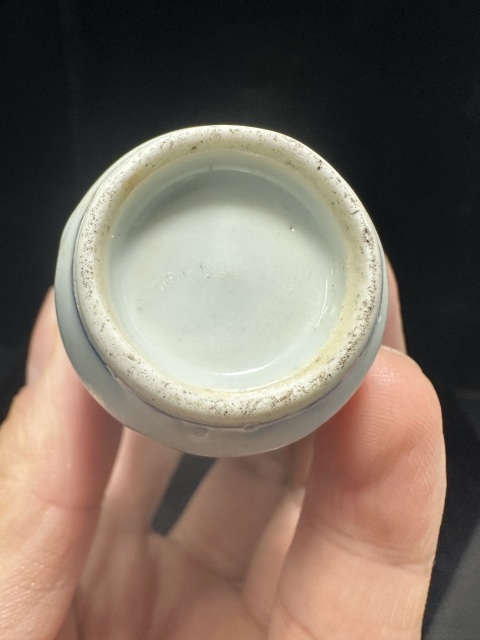 古玩陶瓷清道光青花釉里紅人物鼻煙壺拍賣，當(dāng)前價格8000元