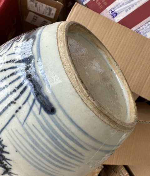 古玩陶瓷青花歲寒三友圖蓋罐拍賣,當前價格4500元