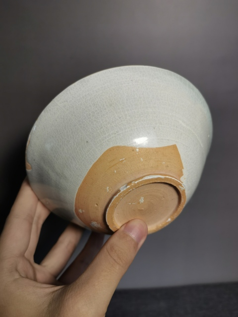 古玩陶瓷【釉水發(fā)色都不錯】南宋青白釉出筋面包碗拍賣,當前價格0元