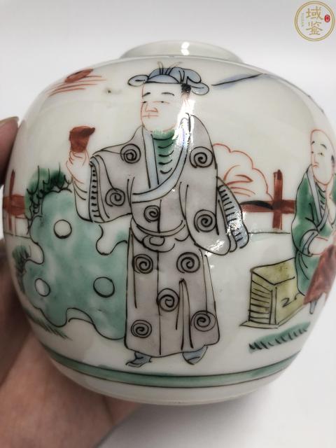 古玩陶瓷清晚民國五彩人物故事罐拍賣，當前價格1000元