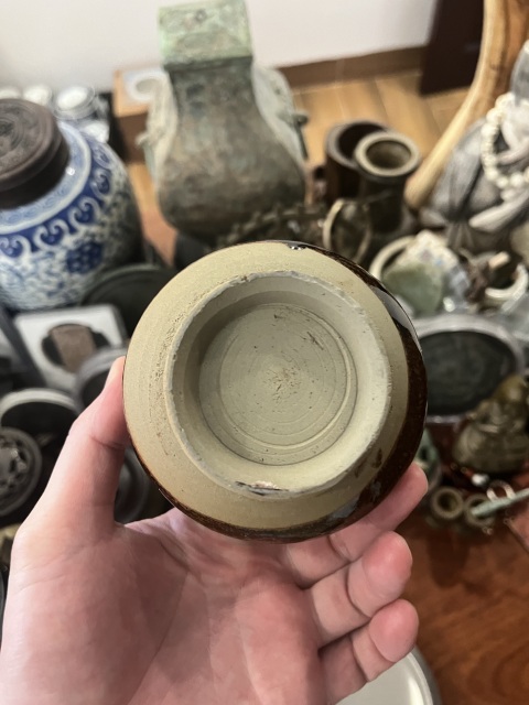 古玩陶瓷明代褐釉香爐拍賣,當(dāng)前價(jià)格399元