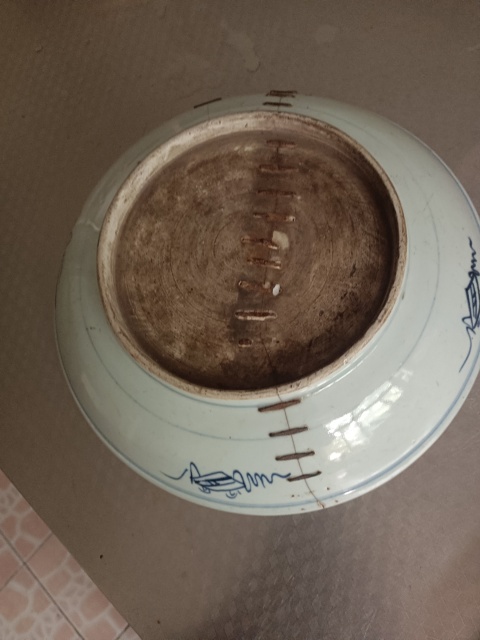 古玩陶瓷壽字紋青花盤拍賣,當前價格0元