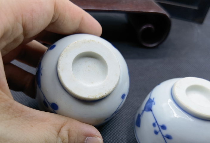 古玩陶瓷清 玉環底青花杯拍賣,當前價格298元