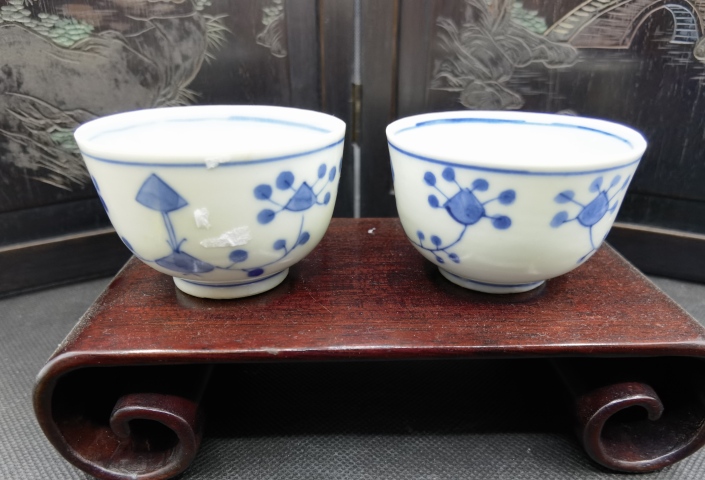 古玩陶瓷清 玉環底青花杯拍賣,當前價格298元