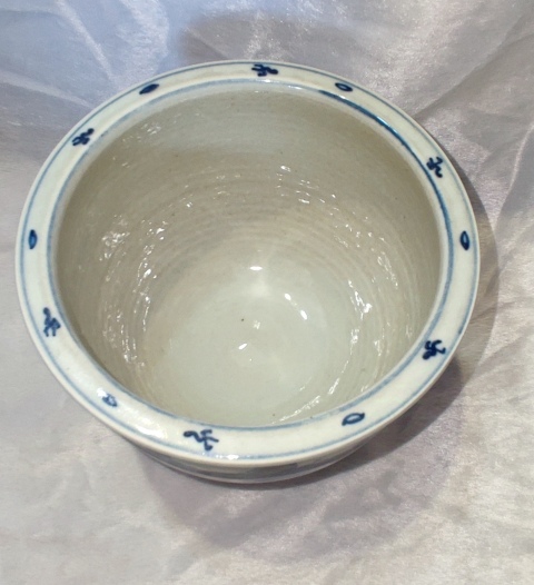 古玩陶瓷青花山水人物紋案缸拍賣,當前價格498元