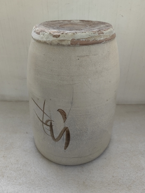 古玩陶瓷磁州窯白地黑花案缸拍賣,當(dāng)前價(jià)格450元