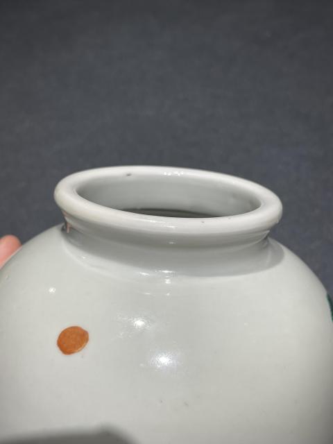 古玩陶瓷清代粉彩靈童獻壽太白罐拍賣，當前價格18888元