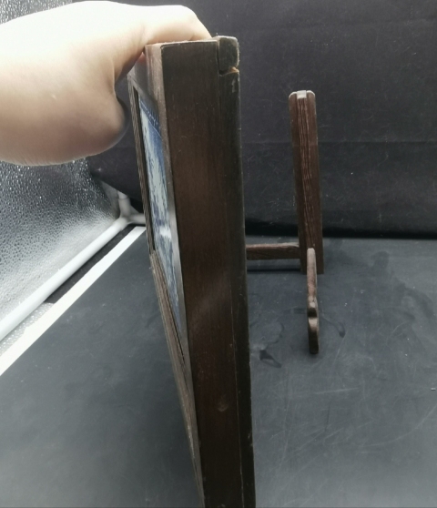 古玩陶瓷清中期花卉紋青花瓷板畫拍賣,當(dāng)前價(jià)格6000元