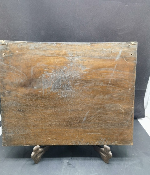 古玩陶瓷清中期花卉紋青花瓷板畫拍賣,當(dāng)前價(jià)格6000元