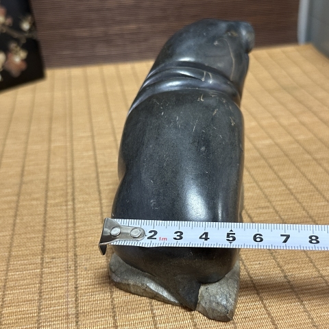 古玩玉器煤晶石雕“海豹”擺件拍賣,當前價格999元