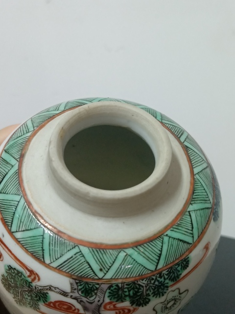 古玩陶瓷五彩人物罐拍賣,當前價格3500元