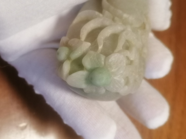古玩雜項和田玉翠青八方來財拍賣，當前價格1000元