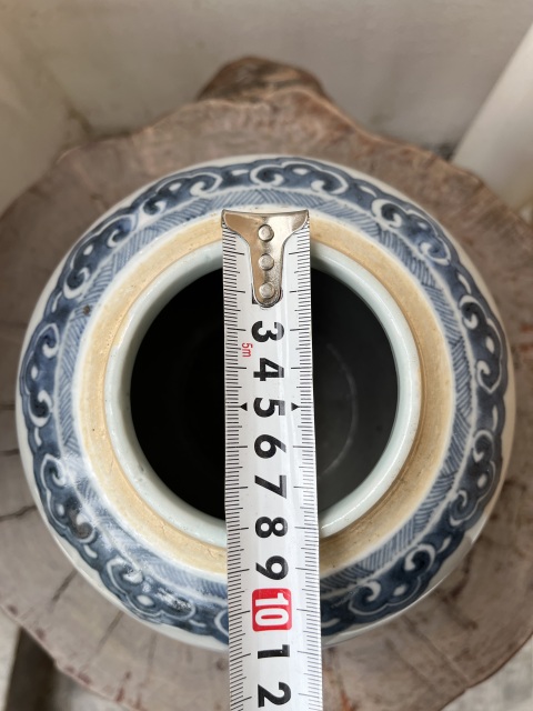 古玩陶瓷清早期康熙花間壽大罐拍賣,當前價格3999元