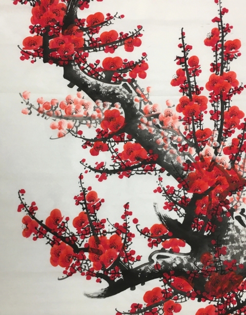 古玩字畫梅開(kāi)五福拍賣,當(dāng)前價(jià)格398元