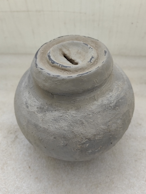 古玩陶瓷灰陶撲滿拍賣，當(dāng)前價(jià)格750元