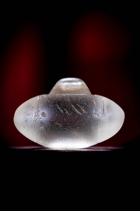 古玩玉器清代琉璃珠 圣物墜怙身符拍賣，當前價格1200元