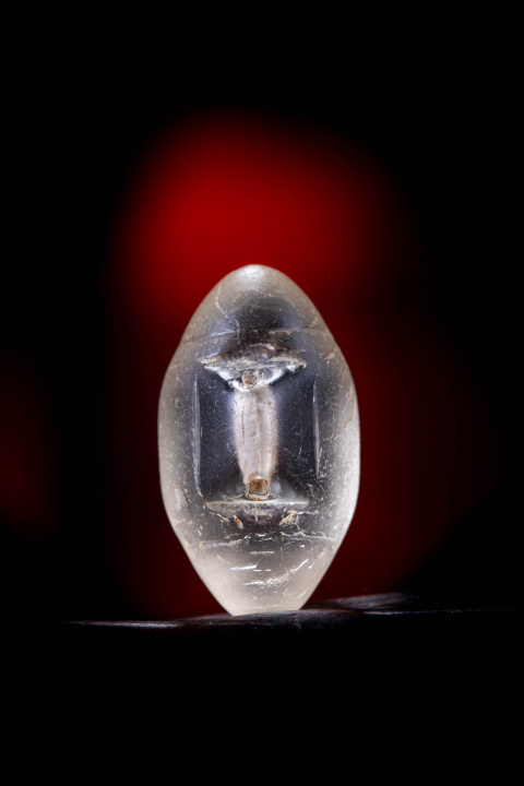 古玩玉器清代琉璃珠 圣物墜怙身符拍賣，當前價格1200元