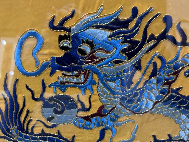 古玩雜項清末民初龍紋刺繡拍賣，當前價格8500元