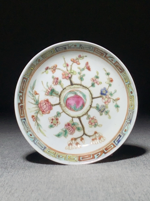 古玩陶瓷細路精品粉彩四季花卉洗拍賣，當前價格700元