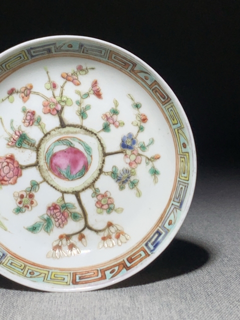 古玩陶瓷細路精品粉彩四季花卉洗拍賣，當前價格700元