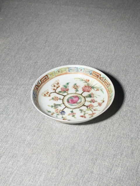 古玩陶瓷細路精品粉彩四季花卉洗拍賣，當前價格700元