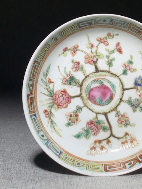 古玩陶瓷細路精品粉彩四季花卉洗拍賣，當前價格700元