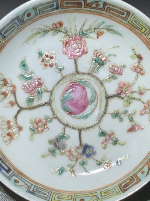 古玩陶瓷細路精品粉彩四季花卉洗拍賣，當前價格700元
