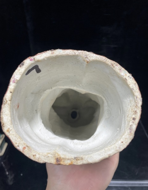 古玩陶瓷民國粉彩花卉三星雕像（大號）拍賣，當前價格1200元