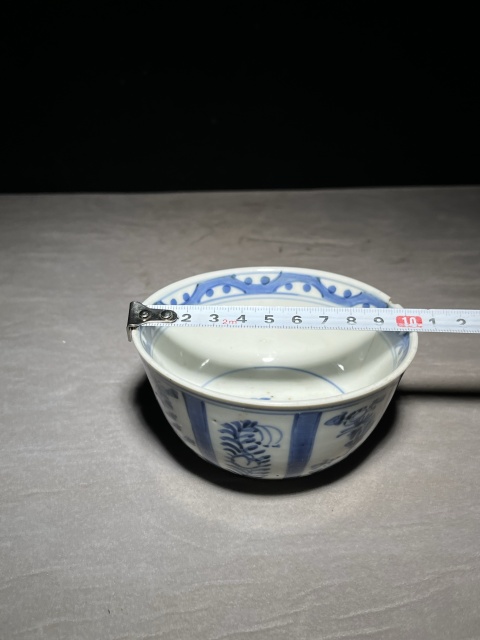 古玩陶瓷青花花卉碗拍賣，當前價格200元