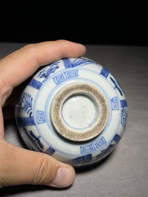 古玩陶瓷青花花卉碗拍賣，當前價格200元