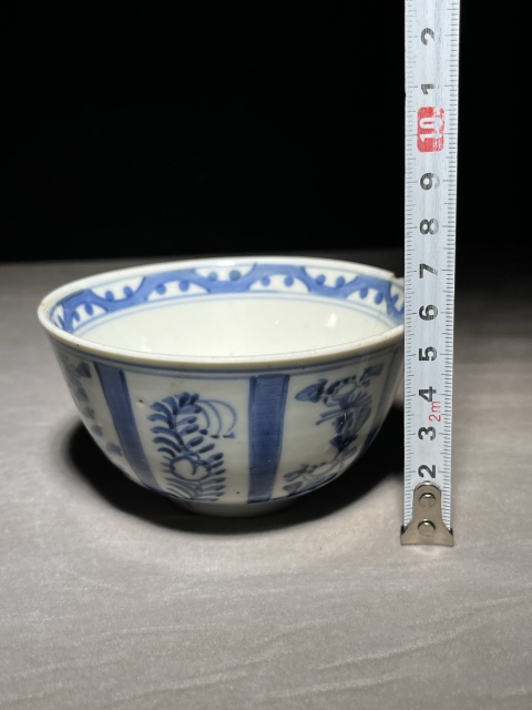 古玩陶瓷青花花卉碗拍賣，當前價格200元