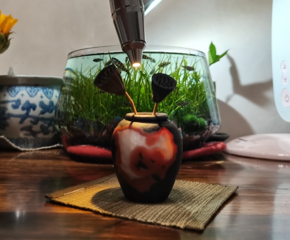 古玩玉器保山原礦南紅平安花瓶拍賣,當前價格518元