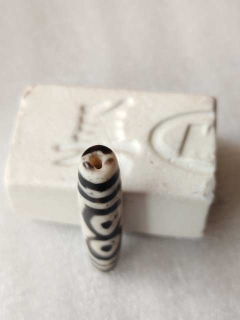 古玩玉器料器五眼天珠拍賣，當前價格660元