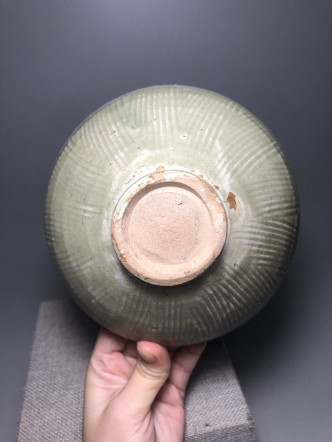 珠光青磁　酒盃　中国　同安窯　珍品です 珠光青磁 酒盃 中国 同安窯 珍品です