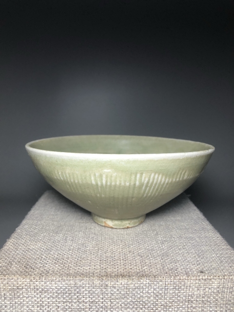 珠光青磁　酒盃　中国　同安窯　珍品です 珠光青磁 酒盃 中国 同安窯 珍品です