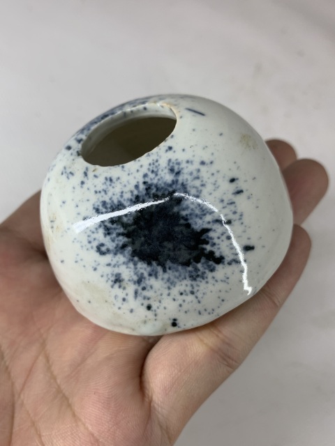 古玩陶瓷清中晚·青花水盂拍賣，當(dāng)前價(jià)格1688元
