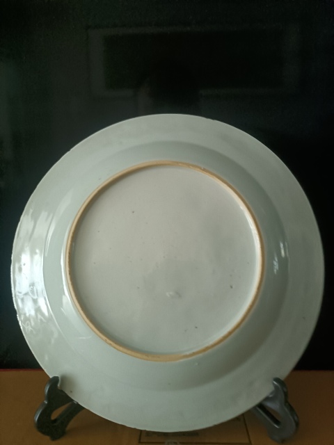 古玩陶瓷康熙 一對青花花卉紋盤拍賣,當前價格1280元