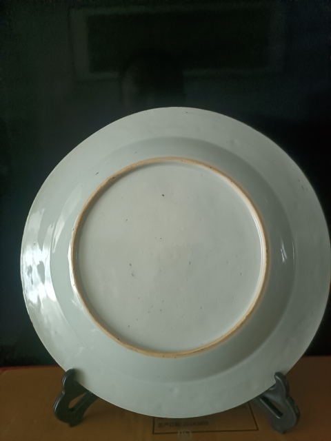 古玩陶瓷康熙 一對青花花卉紋盤拍賣,當前價格1280元