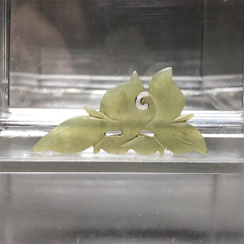 古玩玉器清代和田玉雕“花片”拍賣，當前價格299元