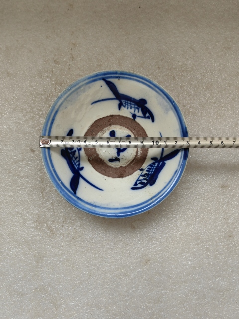 古玩陶瓷青花三魚碗拍賣,當前價格260元