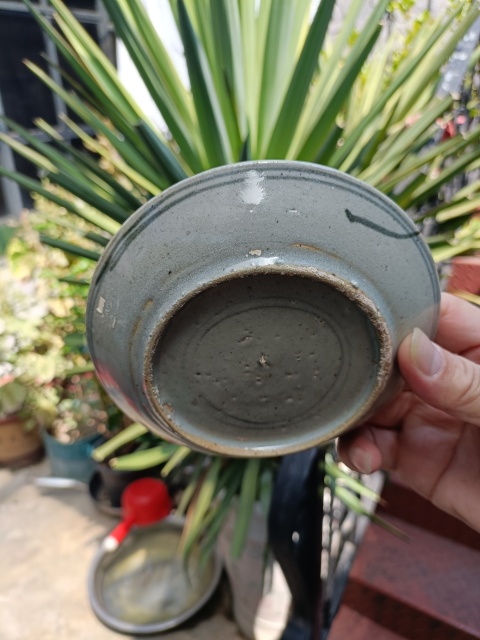 古玩陶瓷清3代雍正雙圈款青花鳳紋賞盤拍賣，當前價格299元