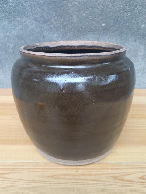 古玩陶瓷明代～磁州窯窯變黑釉罐拍賣，當(dāng)前價格388元