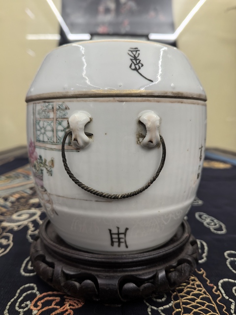 古玩陶瓷清光緒名家（高心田）淺絳彩粥罐拍賣(mài)，當(dāng)前價(jià)格18888元