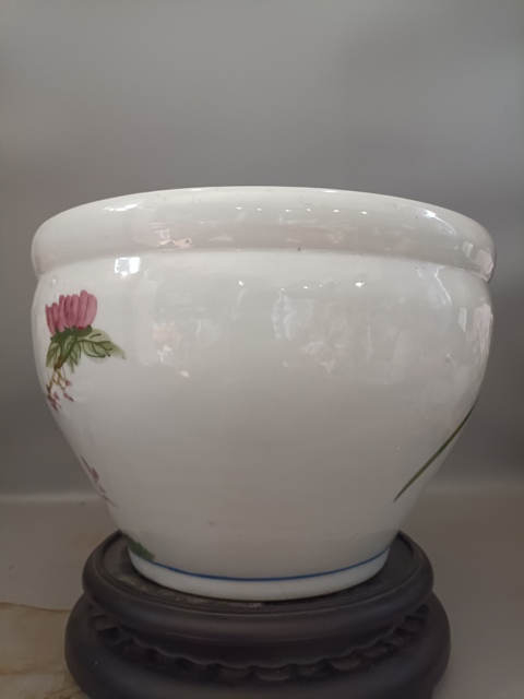 古玩陶瓷花鳥紋缸拍賣,當前價格0元